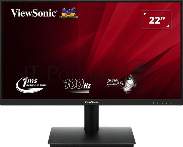 Монитор ViewSonic 21.5" VA220-H черный VA LED 1ms 16:9 HDMI матовая 250cd 178гр/178гр 1920x1080 100Hz VGA FHD 2.5кг
