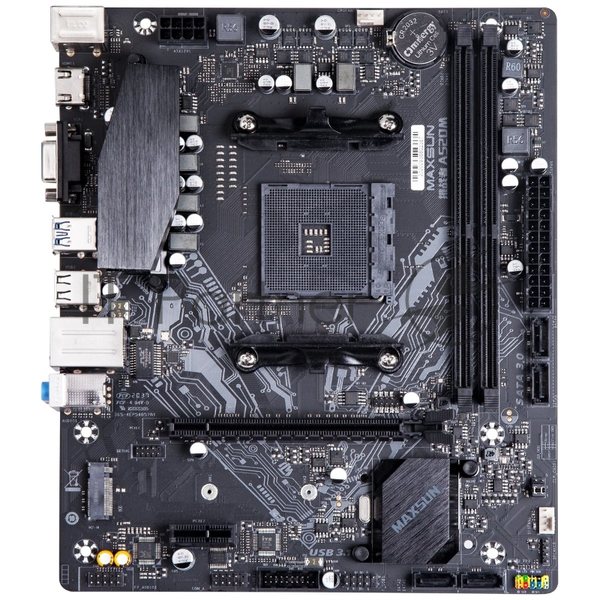 Материнская плата Maxsun MS-Challenger A520M, AM4, AMD A520, 2xDDR4, 4xSATA, 1xM.2, 1xPCIe 3.0 x16, 1xPCIe 3.0 x1, 1xVGA, 1xHDMI, 1x 1Gb LAN, 2xUSB 3.2 Gen1, 4xUSB 2.0, 3x3.5 мм, 5.1, microATX