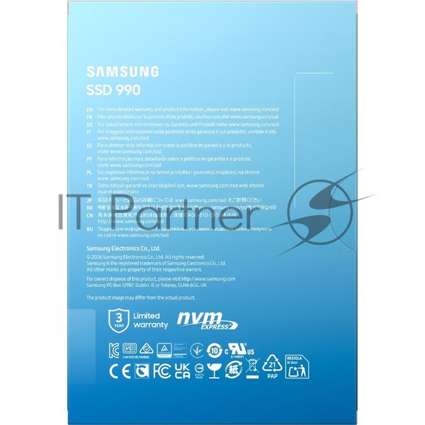 Твердотельный диск 1TB Samsung 990, M.2, PCI-E 4.0 x4, V-NAND TLC [R/W - 7150/6450 MB/s]
