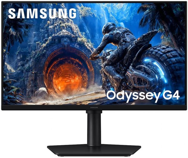 Монитор 25" Samsung Odyssey G4 IPS 1920x1080, 300 Гц, 1 мс, 16:9, 240 кд/м², HDMI, DisplayPort, HDR, Flicker Free, Low Blue Light, черный