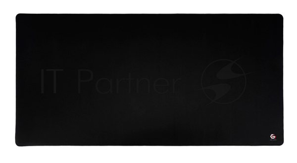 Коврик для мыши Gembird MP-120-60-BLACK, черный, 1200х600х3мм, ткань+резина, оверлок, коробка