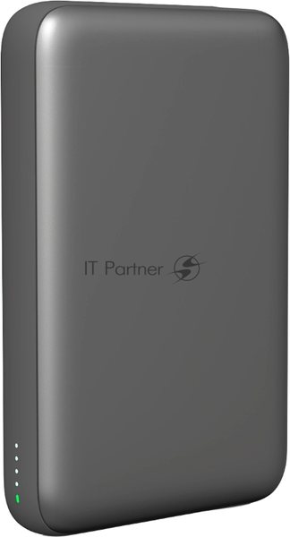 Мобильный аккумулятор Magssory PBN013m 10000mAh QC/PD 15W 3A USB-C беспров.зар. серый
