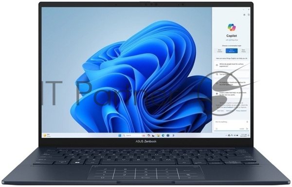 Ноутбук ASUS Zenbook 14 UX3405/14"/OLED/Intel Core Ultra 7 255H/16GB/1024GB SSD/Intel Arc Graphics/Без ОС/синий/1.2kg