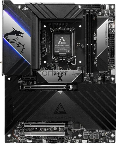 Материнская плата MSI MEG Z890 UNIFY-X, LGA1851, Intel Z890, 2xDDR5, 6xSATA, 6xM.2, 3xPCIe 5.0 x16, 1xPCIe 4.0 x1, 2xThunderbolt 4, 1x 5Gb LAN, 11xUSB (3xType-C), 3x3.5 мм, 7.1, ATX