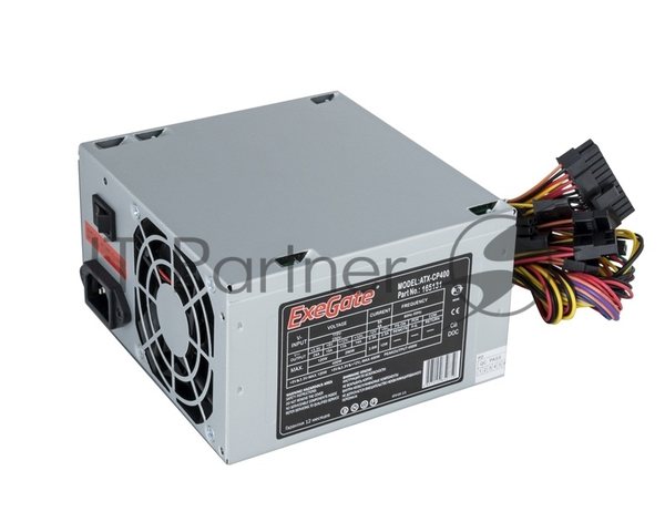 Блок питания ExeGate CP400 (EX165131RUS), 400Вт, 80мм, серый