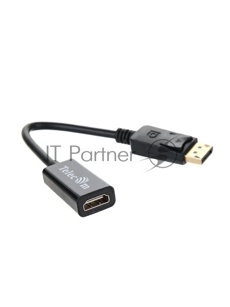 Кабель-переходник DP --> HDMI-F 0.2m, Telecom (TA553)
