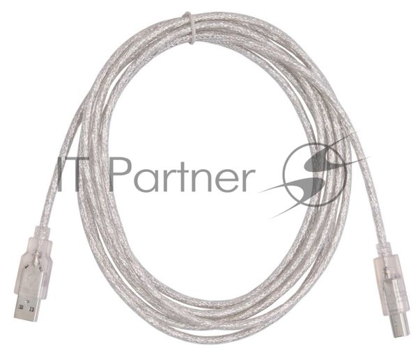Кабель USB2.0 Buro USB2.0-AM/BM-3-TRANS USB A (m)/USB B (m) 3м