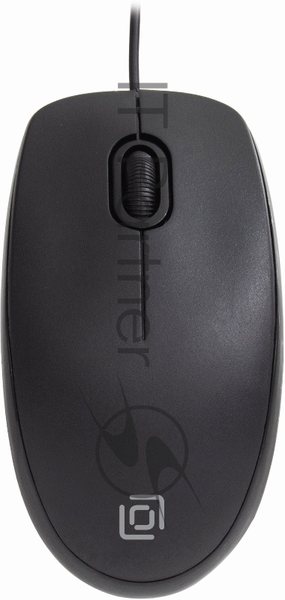 Мышь проводная Oklick 195M черный, 800 dpi, USB, кнопки - 3
