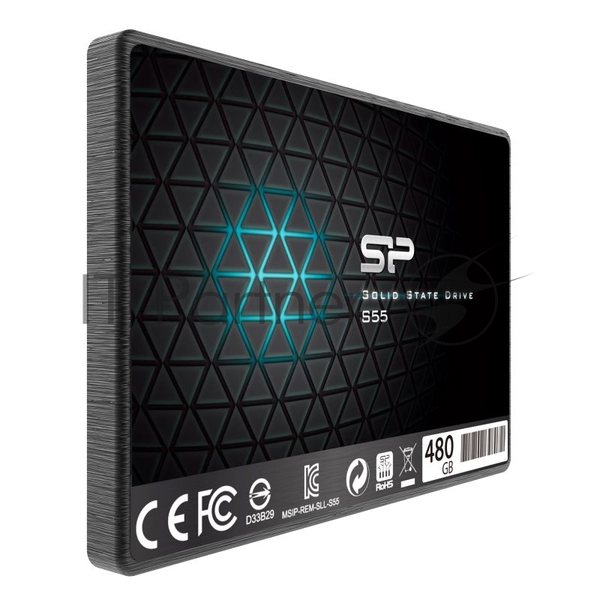 Накопитель SSD Silicon Power Slim S55, 480Gb, SATA, 2.5", R/W 560/530