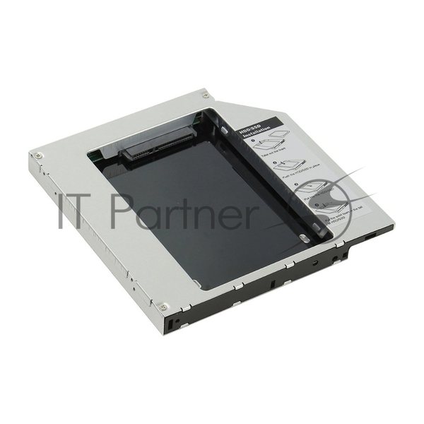 Мобил рек AgeStar SSMR2S, для замены привода в ноутбуке на 2,5", SATA, черный