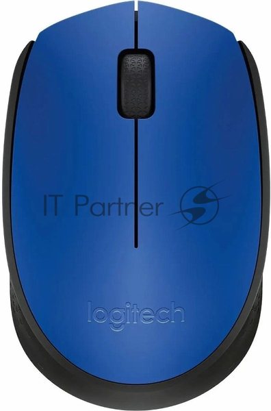 Мышь беспроводная Logitech M171 синий, 1000 dpi, радиоканал, USB, кнопки - 3