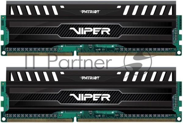 Оперативная память Patriot Viper 3, DDR3, 16GB (2x8 GB), 1866 MHz, CL10, DIMM, радиатор, черный