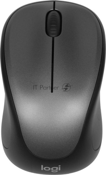 Мышь беспроводная Logitech M235 серый/черный, 1000 dpi, радиоканал, USB, кнопки - 3