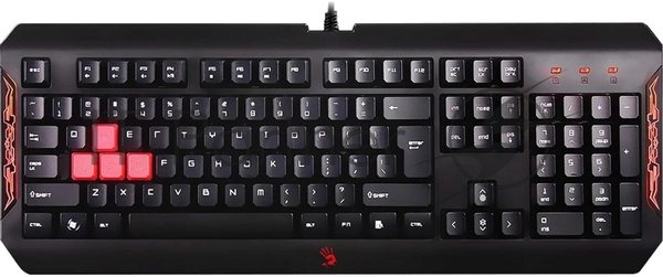 Клавиатура проводная A4Tech Bloody Q100 USB черный