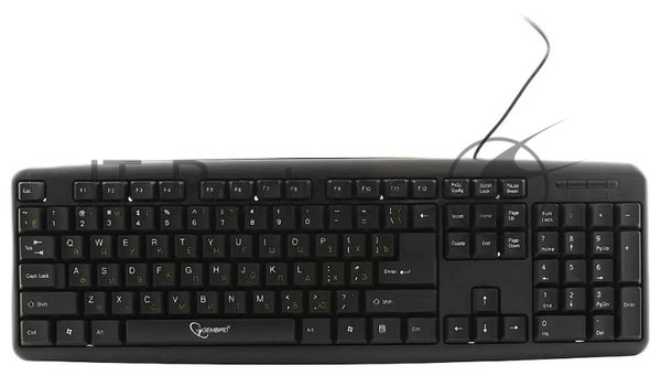 Клавиатура проводная Gembird KB-8320U-BL, USB, черный