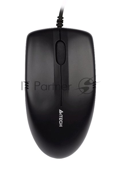 Мышь проводная A4Tech OP-530NU черный, 1200 dpi, USB, кнопки - 3