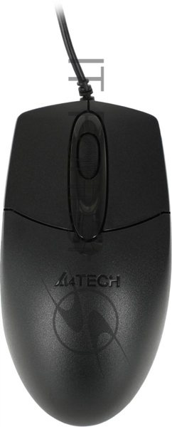 Мышь проводная A4Tech OP-720 черный, 1200 dpi, USB, кнопки - 3