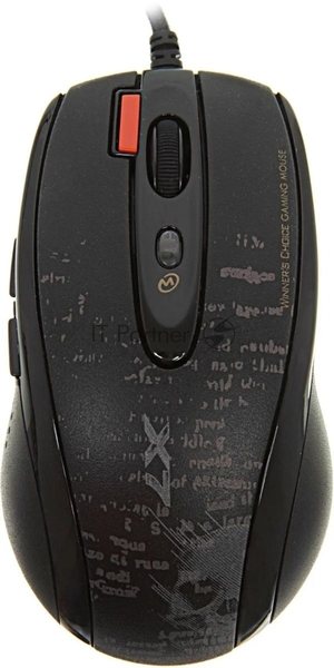 Мышь проводная A4Tech F5 черный, 3000 dpi, USB, кнопки - 7