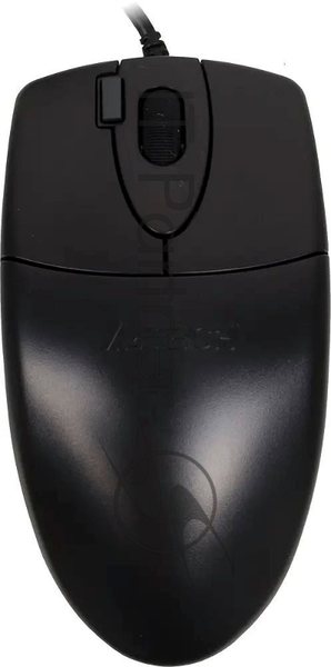 Мышь проводная A4Tech OP-620D черный, 1000 dpi, USB, кнопки - 4