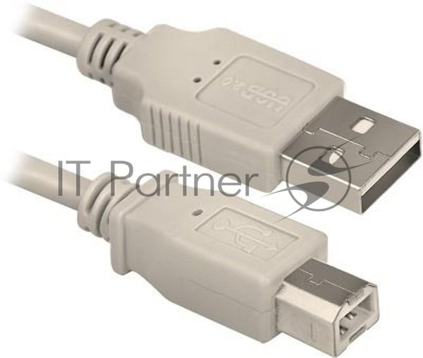 Кабель Defender USB04-06p.bagКабель USB 2.0 для соед. 1.8м AM/BM, пакет