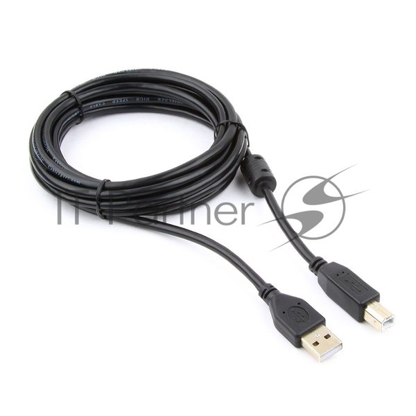 Кабель Gembird USB 2.0 PRO для соед. 3.0м AM/BM позол.конт., фер.кол., пакет