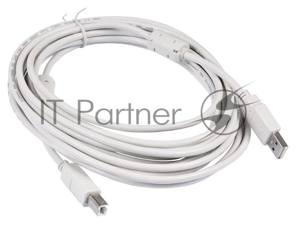 Кабель USB2.0 Buro USB A (m)/USB B (m) 5м феррит.кольца