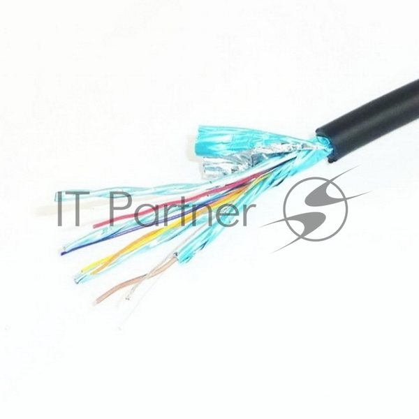 Кабель HDMI-DVI Cablexpert CC-HDMI-DVI-10MC, 19M/19M, single link, медь, позол.разъемы, экран, 10м, черный, пакет