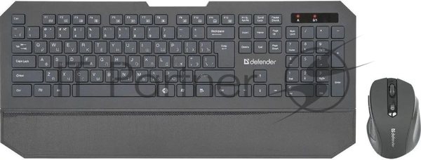 Комплект клавиатура+мышь Defender Berkeley C-925 беспроводной, USB, 1600 DPI, чёрный