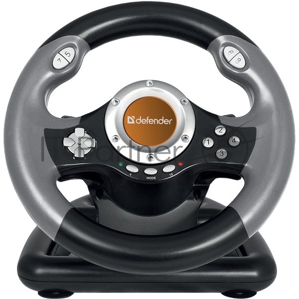 Игровой руль Defender CHALLENGE MINI Руль+ педали, 10кн., 200мм.,USB