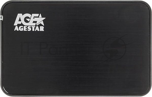 Внешний корпус для HDD AgeStar 3UB2A8-6G SATA алюминий черный 2.5"