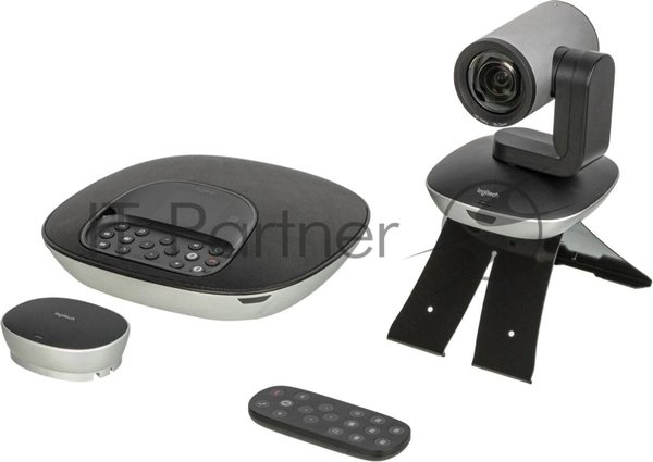 Веб-камера Logitech Group 1920x1080, 30 кадр/с, USB Type-A, микрофон (4 шт, шумоподавление), автоматическая фокусировка, автоосвещение, универсальное крепление, штатив в комплекте