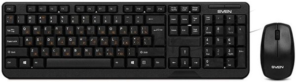 Комплект клавиатура + мышь SVEN Comfort 3300 Wireless Беспроводной SV-03103300WB