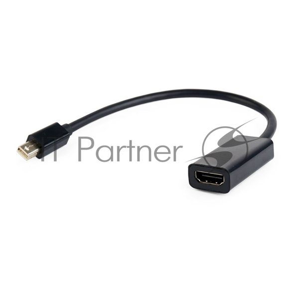 Переходник miniDisplayPort - HDMI, Cablexpert A-mDPM-HDMIF-02, 20M/19F, кабель 15 см, черный, пакет