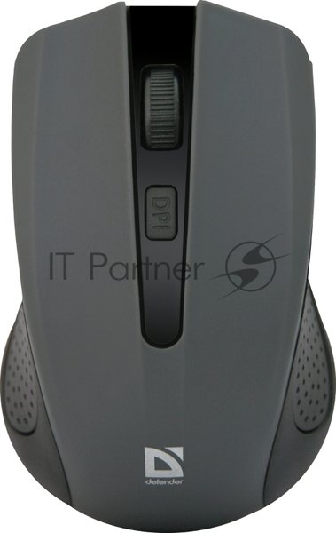 Мышь беспроводная Defender Accura MM-935 серый, 1600 dpi, радиоканал, USB, кнопки - 4