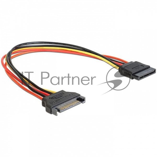 Удлинитель кабеля питания SATA Cablexpert CC-SATAMF-02, 15pin(M)/15pin(F), 50 см