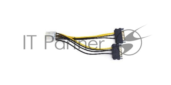 Разветвитель питания Cablexpert CC-PSU-83, 2xSATA->PCI-Express 8pin, для подключения в/к PCI-Е (8pin) к б/п ATX