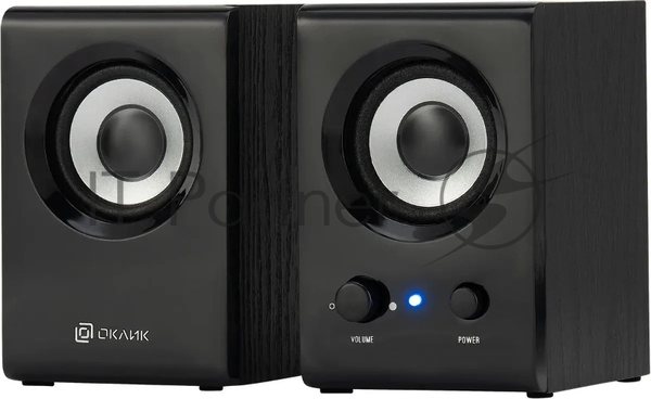 Акустическая система Oklick OK-160 2.0 черный 6Вт