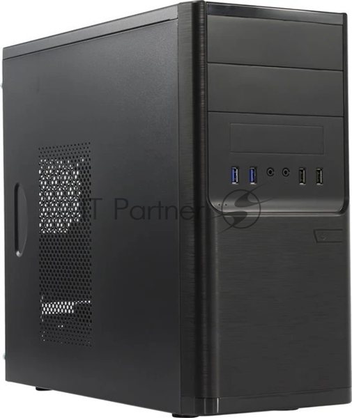Компьютерный корпус InWin POWERMAN ES701BK USB 3.0 (Mini Tower, mATX, 450W PM-450ATX, USB 3.0x2, USBx2 + Audio, черный)