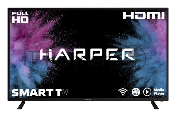 Телевизор Harper 43" 43F660TS черный DLED FHD 60Hz Smart
