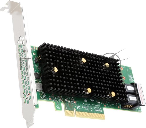 Контролер LSI 9400-8i SGL (05-50008-01), PCIe 3.1 x8 LP, Tri-Mode SAS/SATA/NVMe 12G HBA, 8port(1*int SFF8643), 3408 IOC