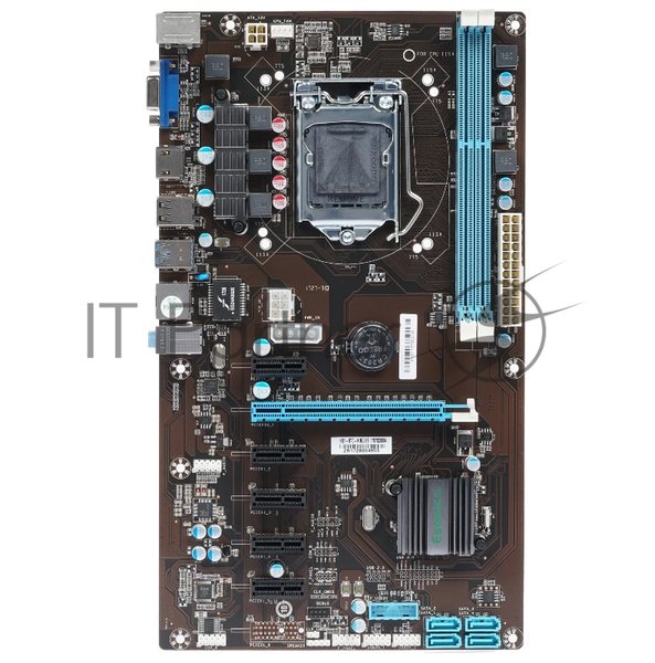Материнская плата Esonic H81-BTC-KING, LGA 1150, Intel H81, 2xDDR3, 4xSATA, 1xPCIe 3.0 x16, 2xPCIe 2.0 x1, 1xVGA, 1xHDMI, 1x1Gb LAN, 2xUSB-A 5Gbps, 2xUSB-A 2.0, 7.1, ATX