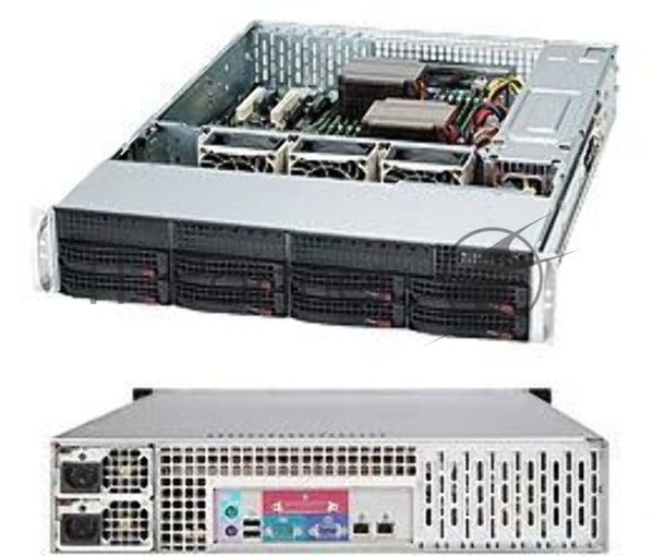 Корпус SUPERMICRO CSE-825TQC-R1K03LPB 8x 3.5" Hot-swap SAS3/ SATA Drive Bays & 2x Fixed 3.5" Drive Bays, 1000W Redundant PWS, SAS3(12 Gbps) HDD support