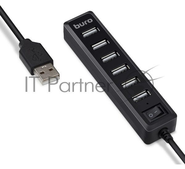 USB-концентратор Buro BU-HUB7-1.0-U2.0, USB 2.0, USB 7 портов, USB