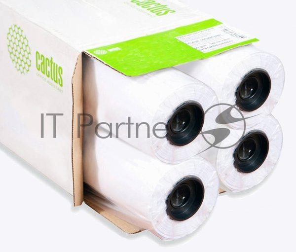 Бумага Cactus Eco CS-LFP80-914457E-4 36"(A0) 914мм-45.7м/80г/м2/белый CIE155% (упак.:4рул)