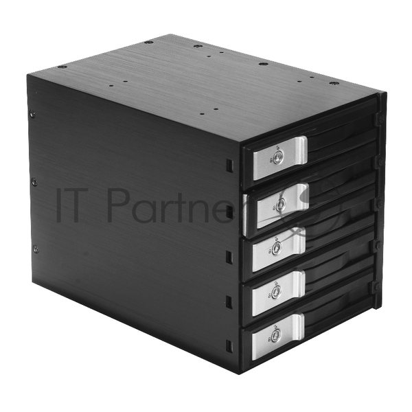Корзина для HDD ExeGate EX264646RUS HS535-01 (универсальная, на 5*3,5" SATA/SAS HDD, занимает 3*5,25" отсека)