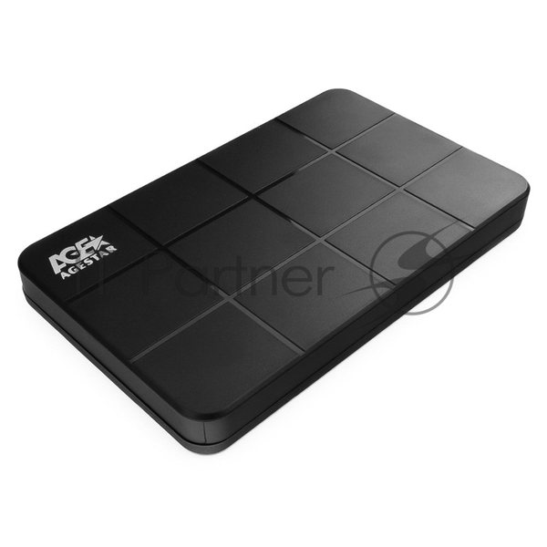 Внешний корпус для HDD AgeStar 3UB2P1 SATA III пластик черный 2.5"