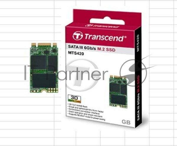 Накопитель SSD 240GB Transcend MTS420, 3D NAND, M.2[R/W - 560/500 MB/s]