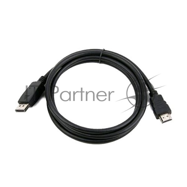 Кабель Cablexpert DisplayPort->HDMI, 10м, 20M/19M, черный, экран, пакет