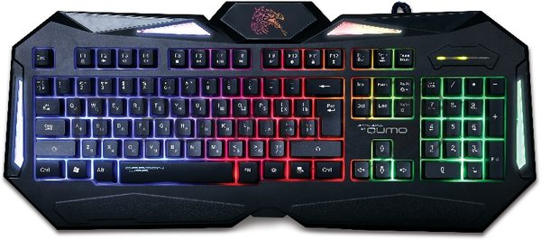 Клавиатура Qumo Dragon War Spirit проводная, USB Type-A, чёрный