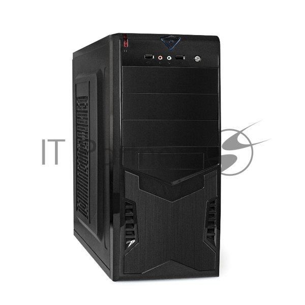 Компьютерный корпус ExeGate EX261449RUS Miditower CP-601 Black, ATX, (CP400W, 80мм), 2хUSB, Audio